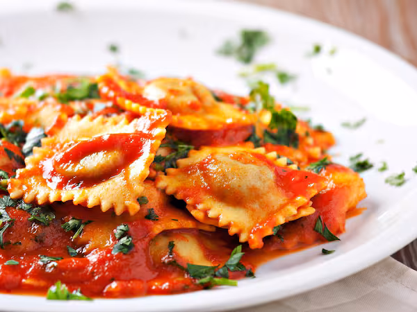 Raviolli de Ricota a Romanesca